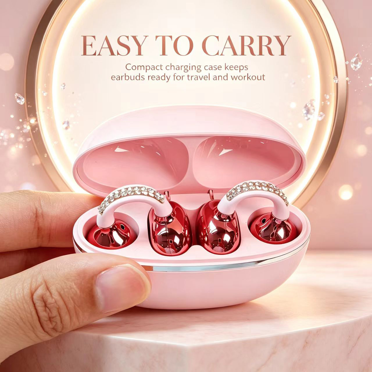 Open Ear Air Conduction Headphones - Écouteurs sans fil à clip ouvert