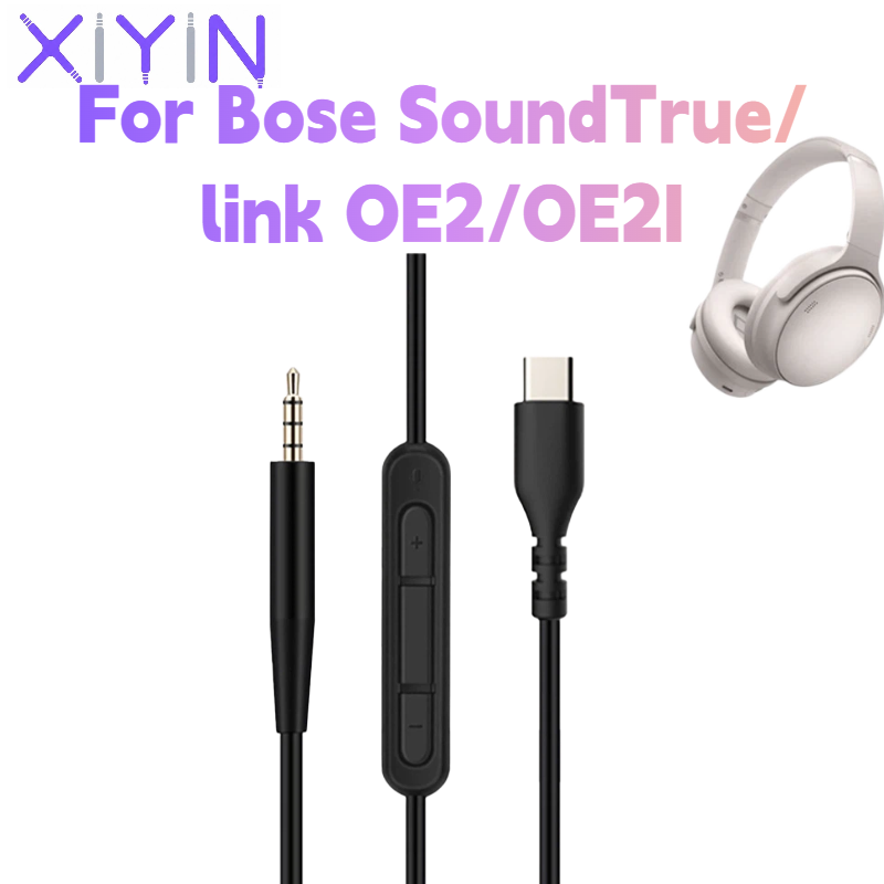 Type C Wired Earphones With Mic - Câble audio de remplacement de 1,4