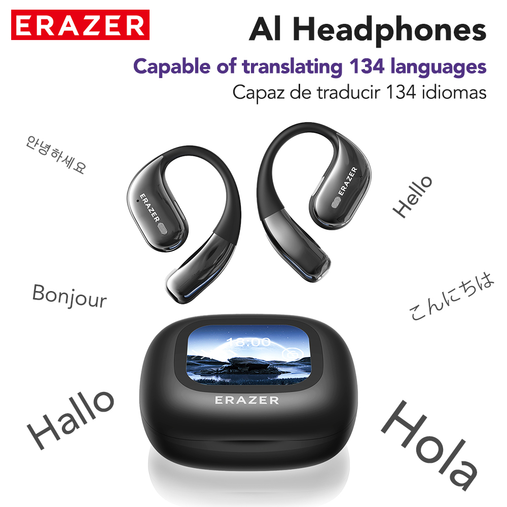 Open Ear Air Conduction Headphones - Écouteurs sans fil Bluetooth ERAZER XF26
