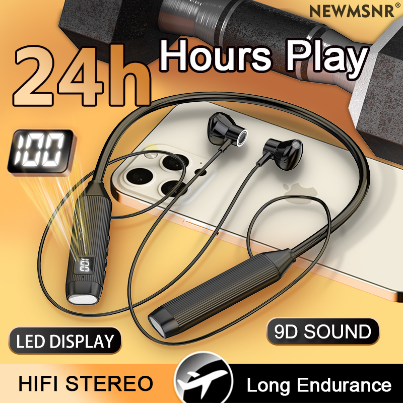Magnetic Neckband Sports Earphones - TWS LED affichage Super puissance casque