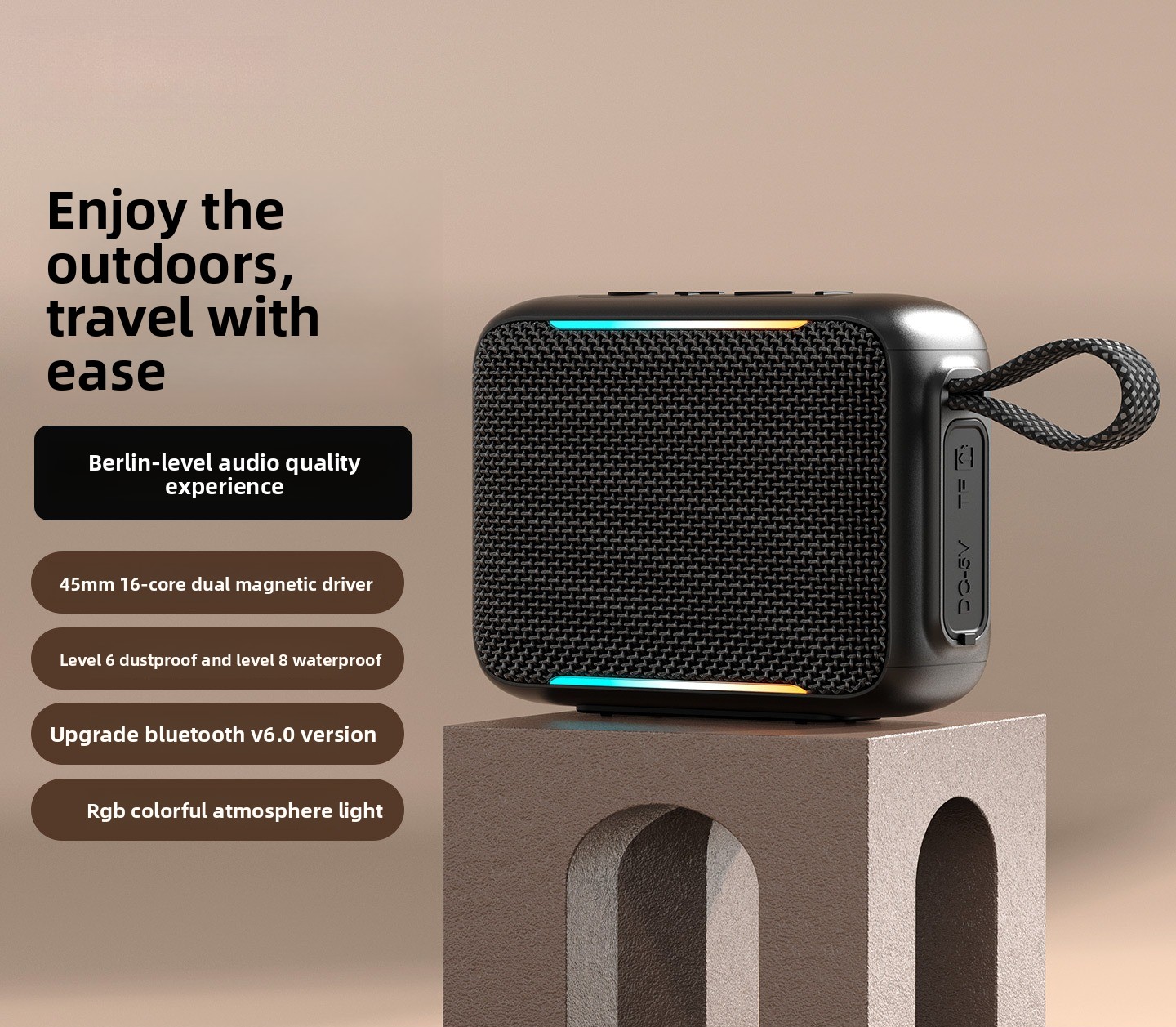 Portable Bluetooth Speaker Waterproof Ipx7 - Nouvelle enceinte Bluetooth portable étanche pour