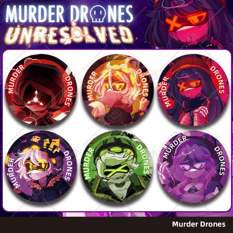 Drones - Murder Drones Badge Bouton Décoratif en