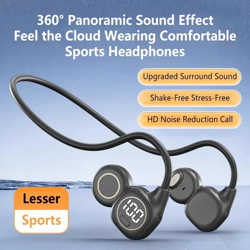 Bone Conduction Running Headphones - Écouteurs Bluetooth à conduction osseuse, non