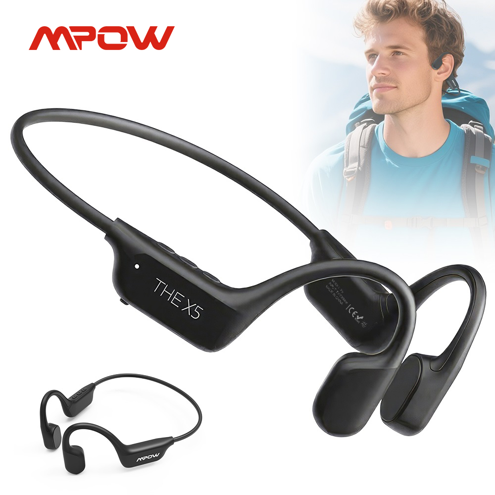 Bone Conduction Running Headphones - Casque à conduction osseuse Mpow X5,