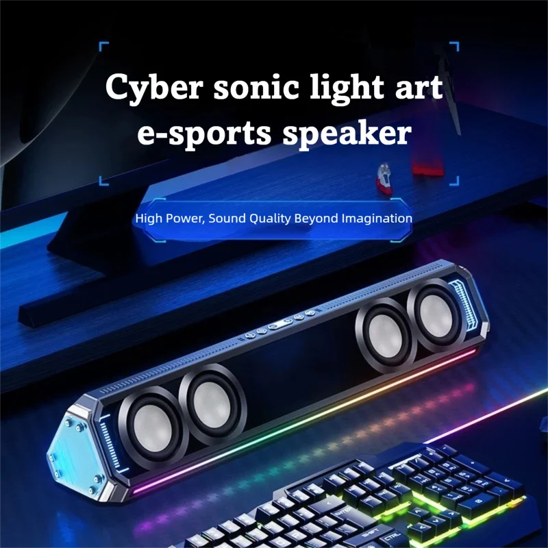Rgb Computer Soundbar For Pc - Barre de son gaming avec éclairage
