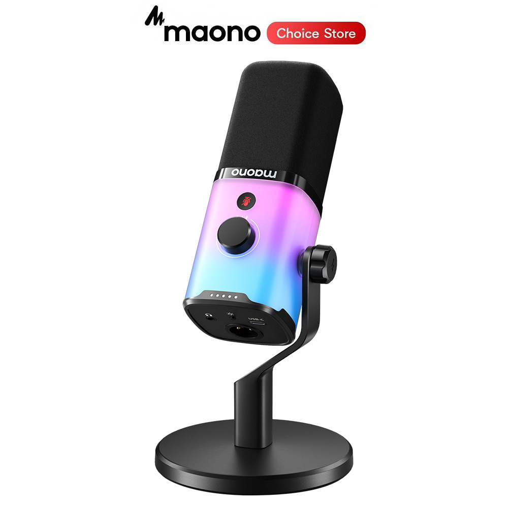 Gaming Headset With Mic Rgb - MAONO-Microphone de jeu dynamique PD100X, USB,
