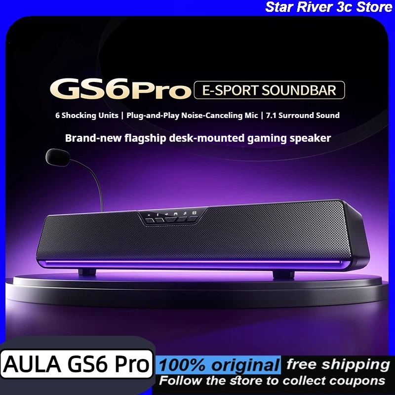 Rgb Computer Soundbar For Pc - AULA GS6 Pro barre de son