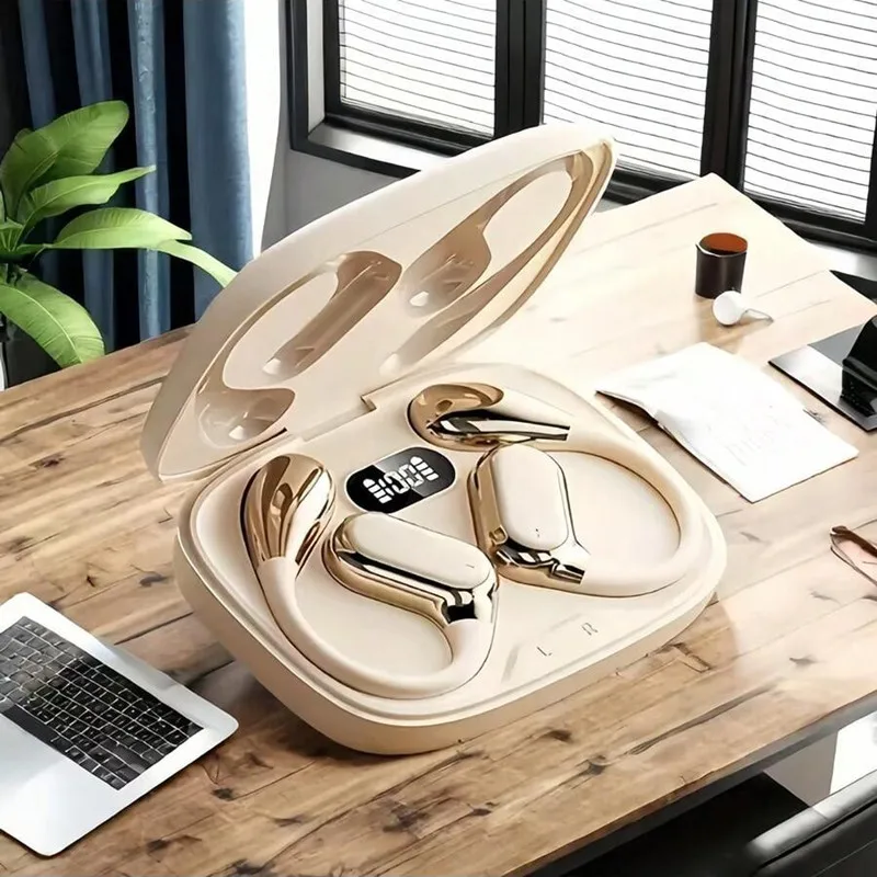 Open Ear Air Conduction Headphones - Écouteurs intra-auriculaires Q11 en silicone avec