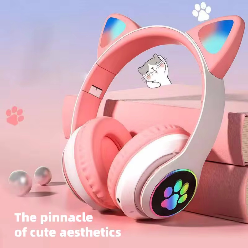 Cat Ear Bluetooth Headset Led - Casque sans fil à oreilles de