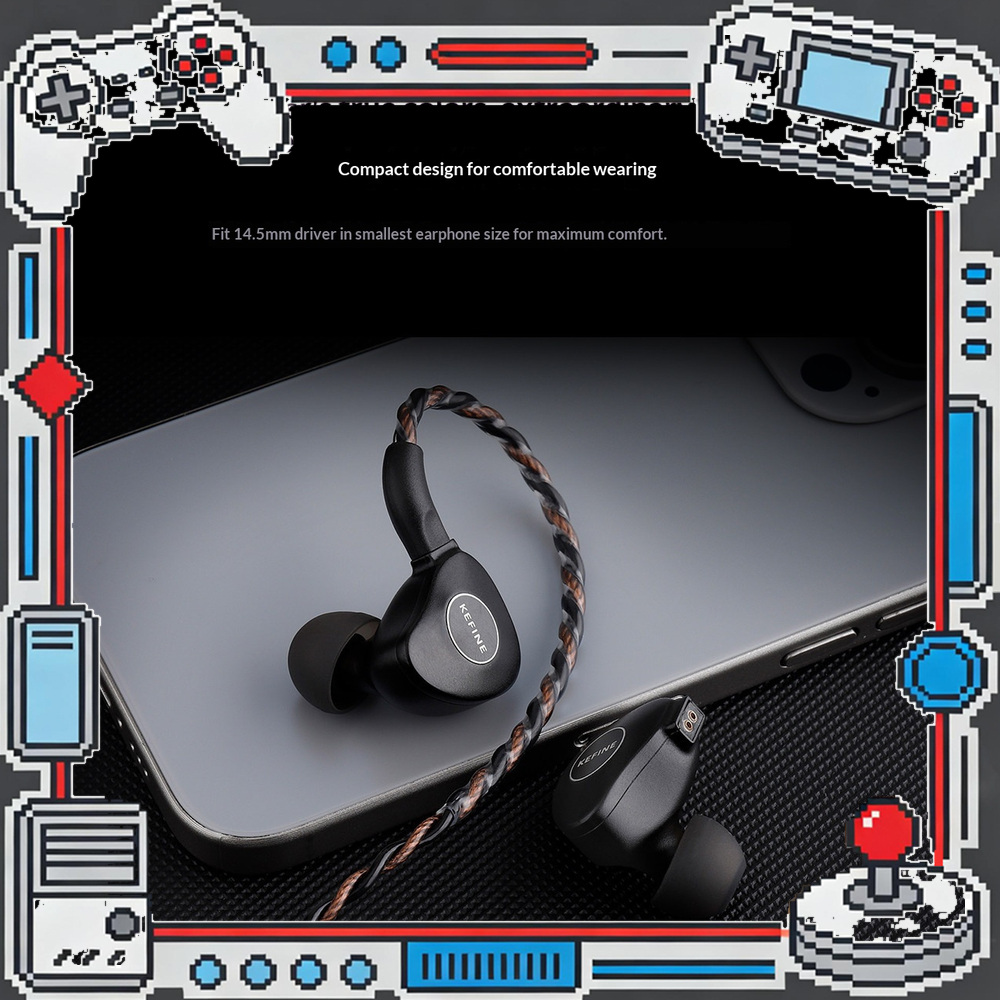 Planar Magnetic Iem Earphones - KEFINE Klanar Écouteurs intra-auriculaires avec transducteur