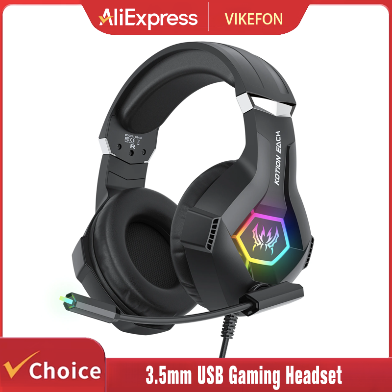 Gaming Headset With Mic Rgb - Casque de jeu avec micro dynamique