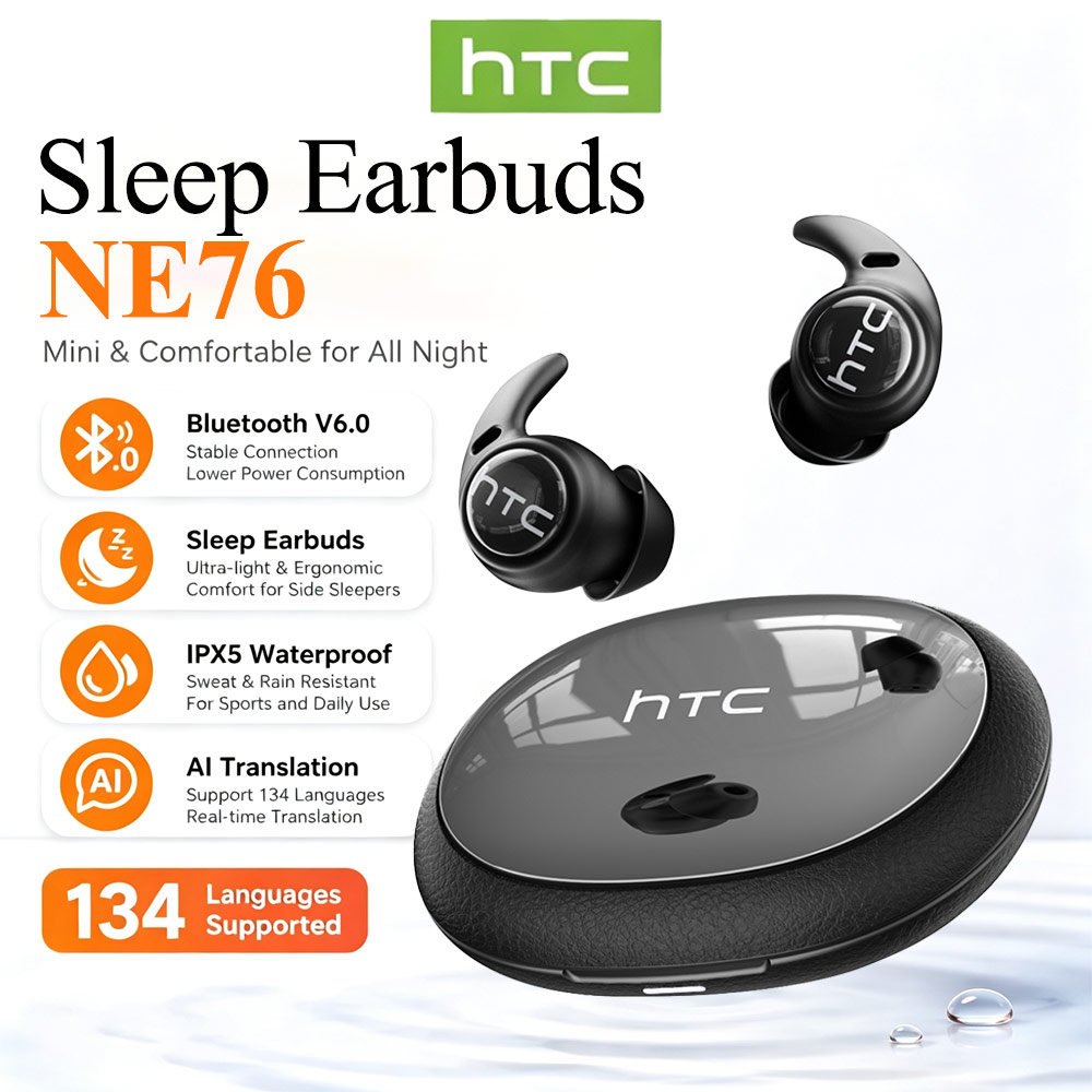 Sleep Mask Headphones Bluetooth - Écouteurs anti-bruit pour le sommeil HTC