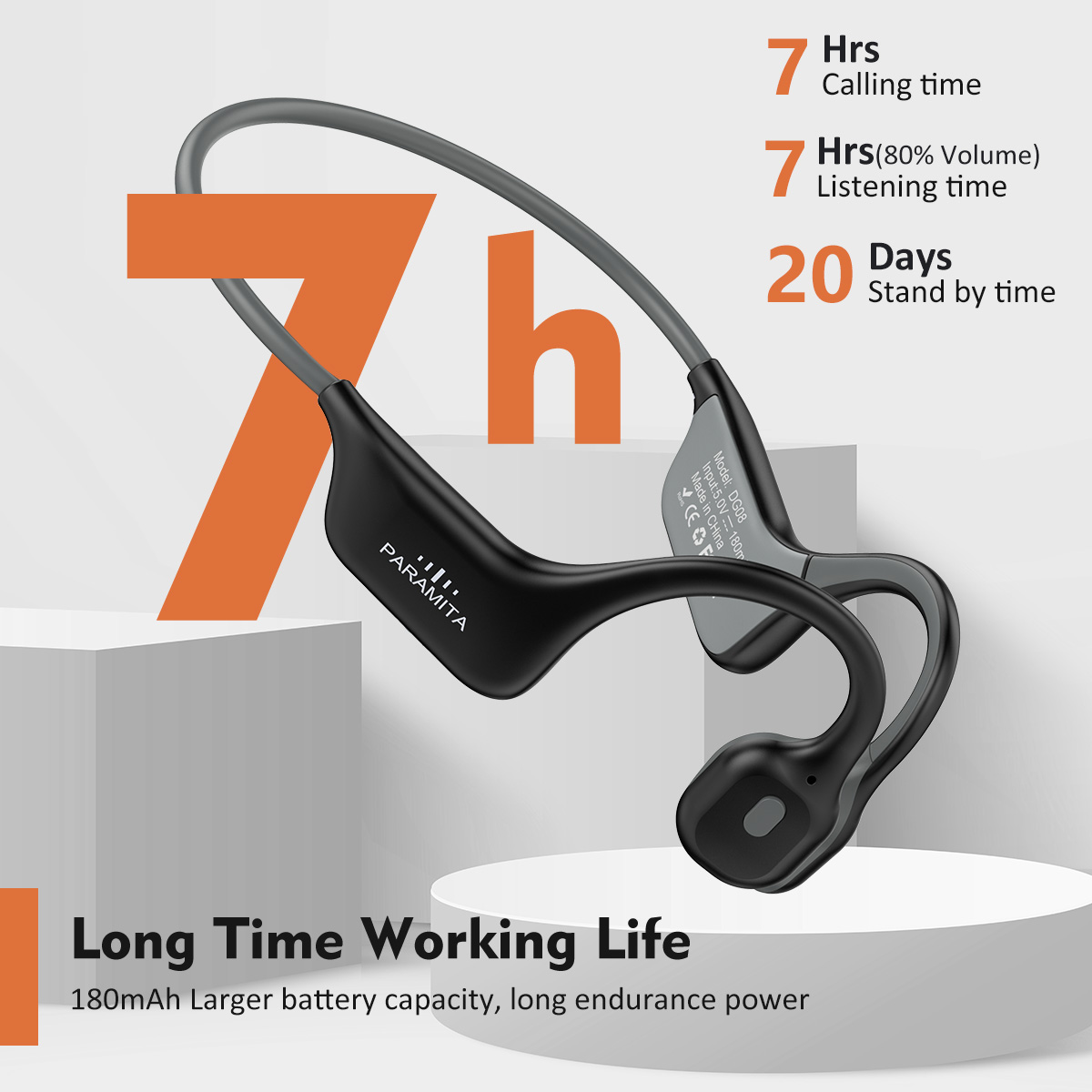 Bone Conduction Running Headphones - Casque d'écoute classique à Conduction osseuse