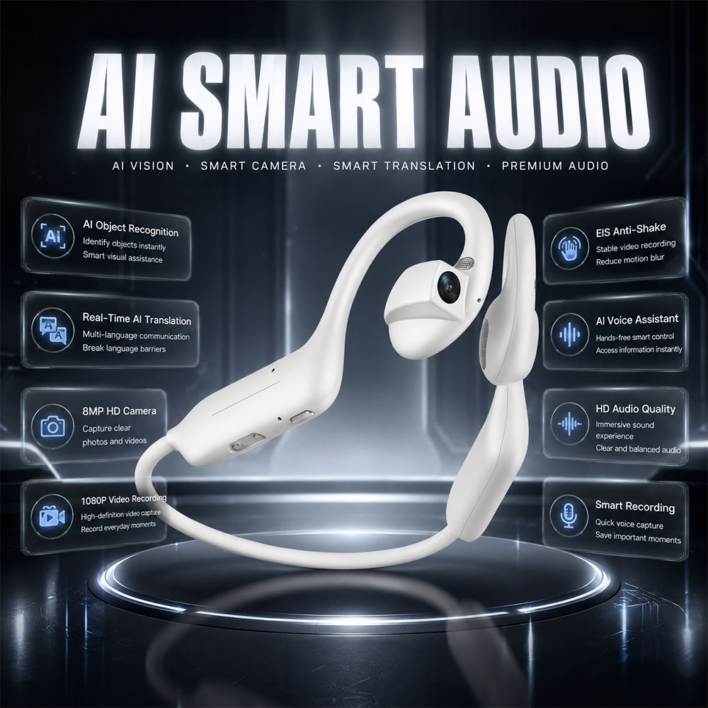 Headphones - NOUVEAUX Écouteurs Bluetooth UHD 1080P avec