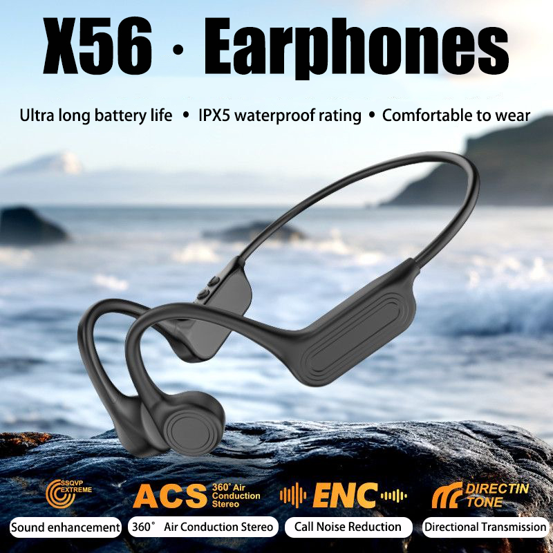 Bone Conduction Running Headphones - Écouteurs sans fil Bluetooth à conduction