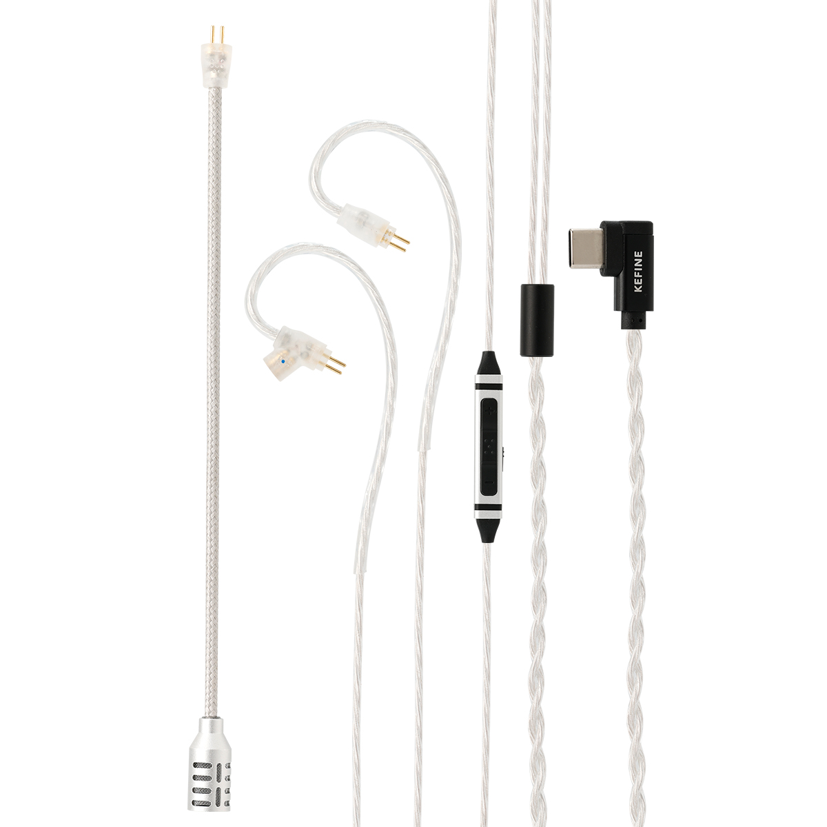 Type C Wired Earphones With Mic - Câble de jeu Kefine pour écouteurs