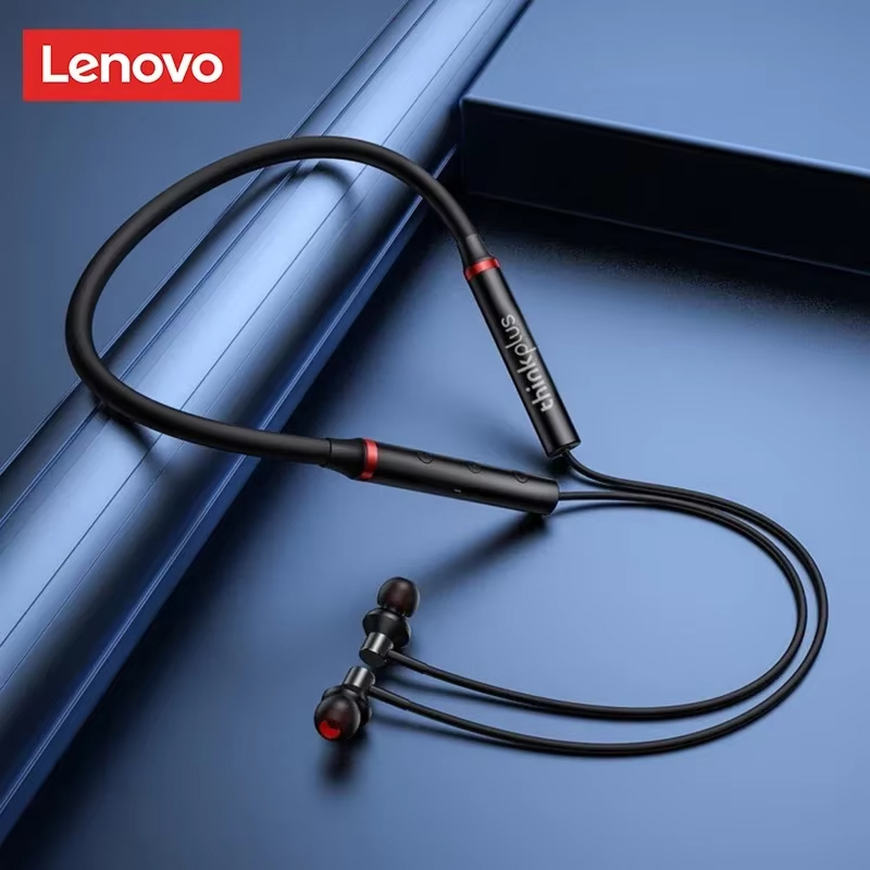 Magnetic Neckband Sports Earphones - Écouteurs Bluetooth 100% originaux Lenovo HE05X,