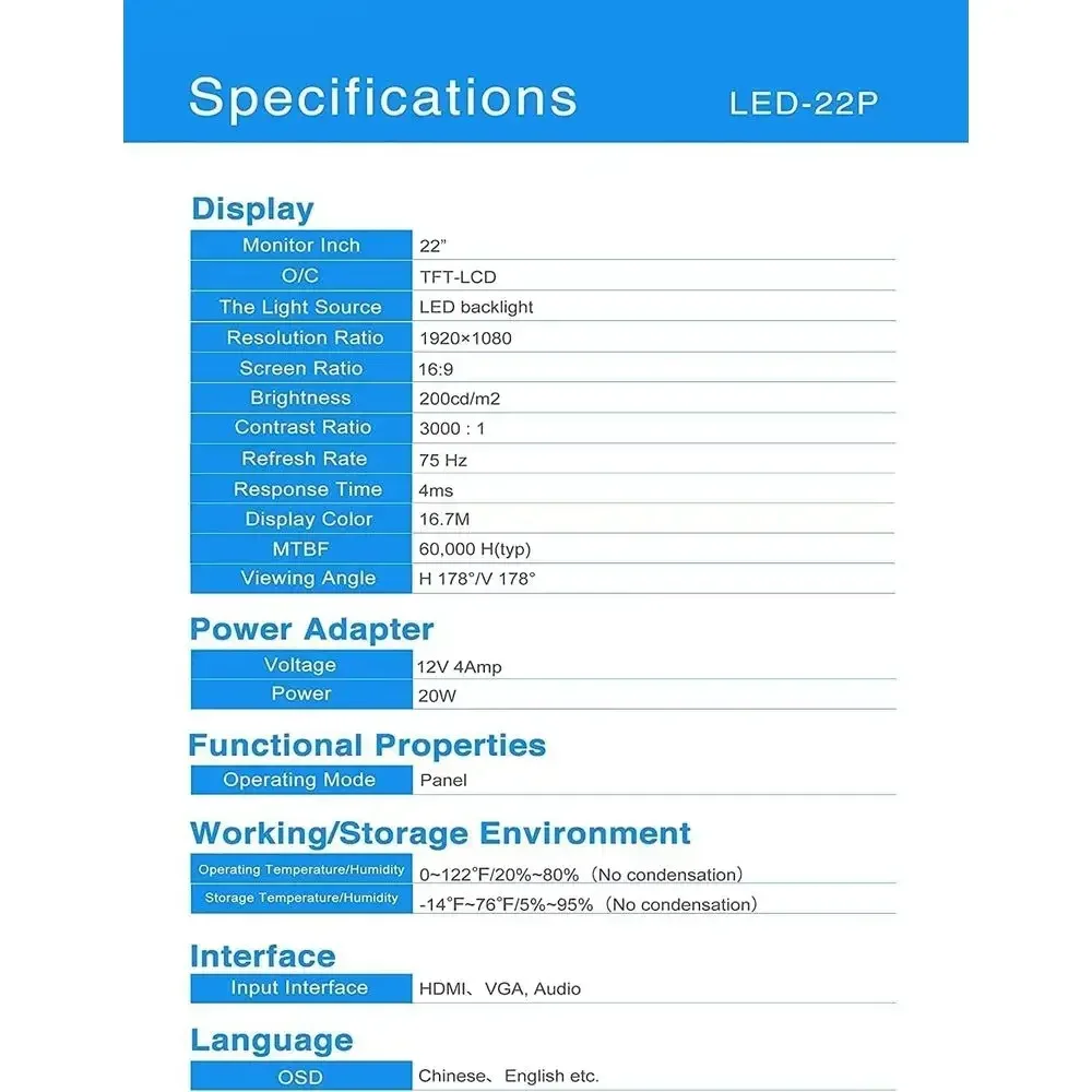 Écran de surveillance pour cam - Speakers avis et prix