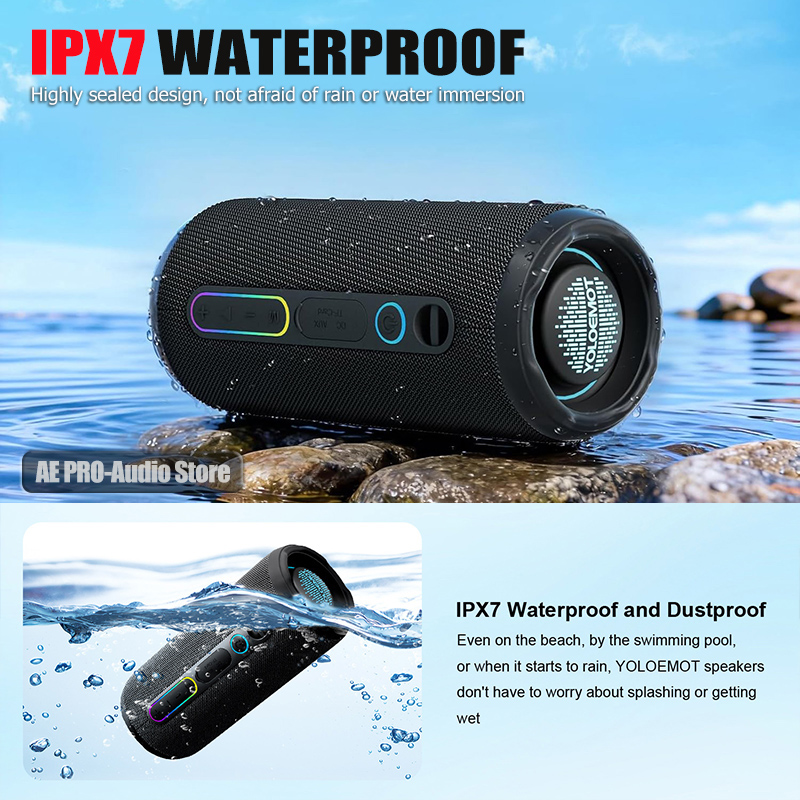 Haut-parleur Bluetooth portabl - Portable Bluetooth Speaker Waterproof Ipx7 avis et prix