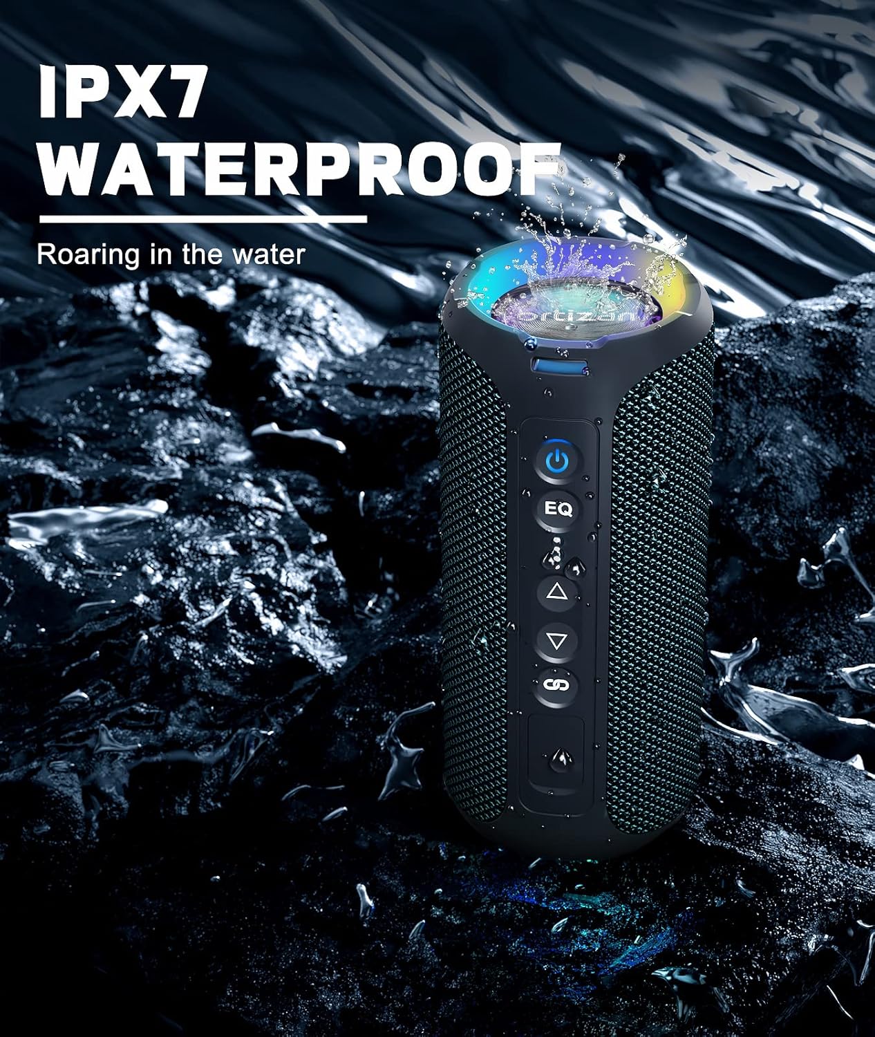 Ortizan haut-parleurs Bluetoot - Portable Bluetooth Speaker Waterproof Ipx7 avis et prix