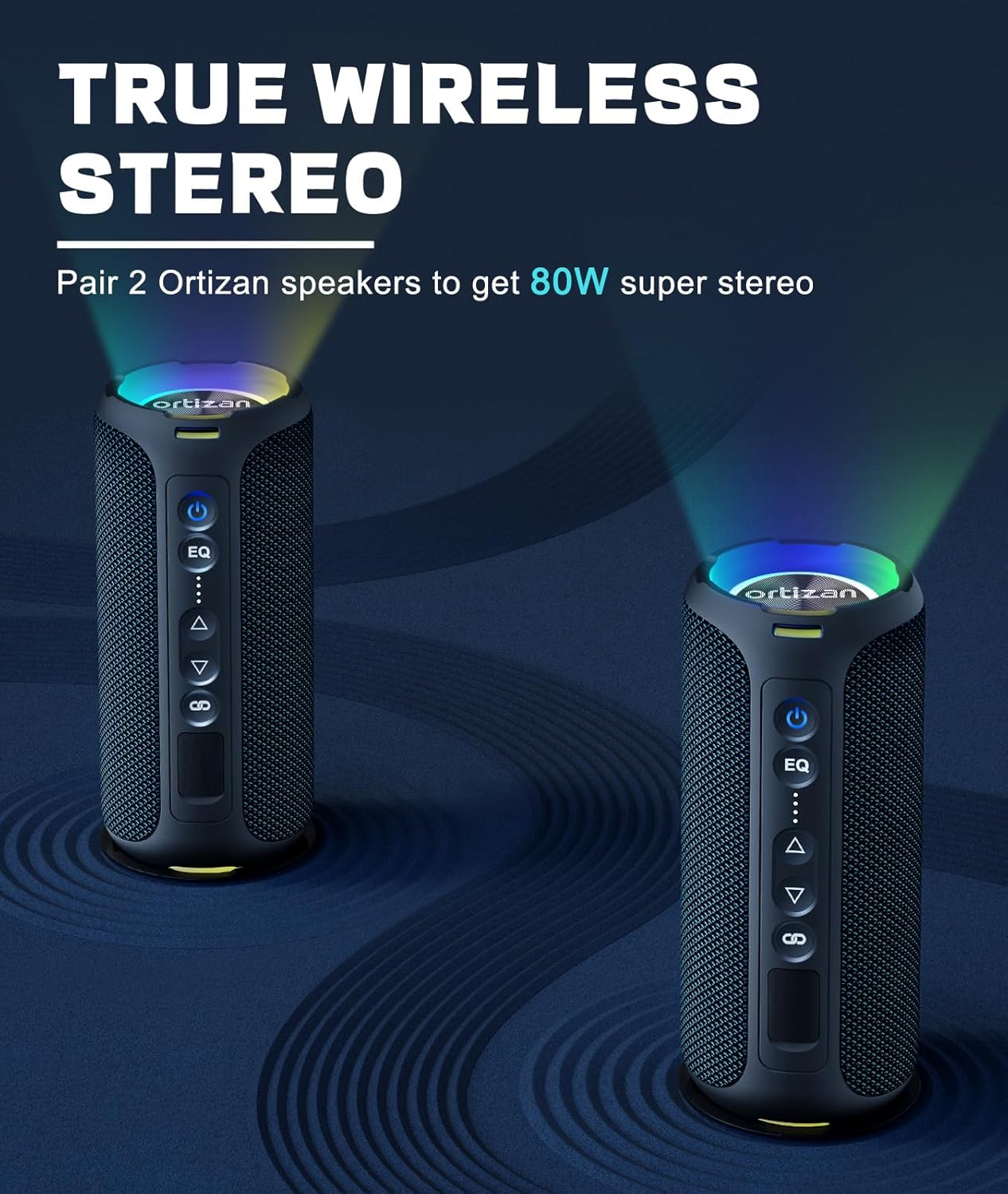 Ortizan haut-parleurs Bluetoot - Portable Bluetooth Speaker Waterproof Ipx7 avis et prix