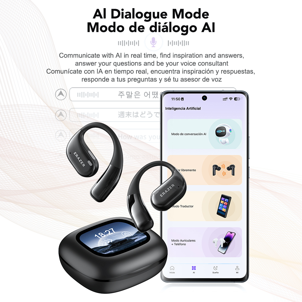 Écouteurs sans fil Bluetooth E - Open Ear Air Conduction Headphones avis et prix