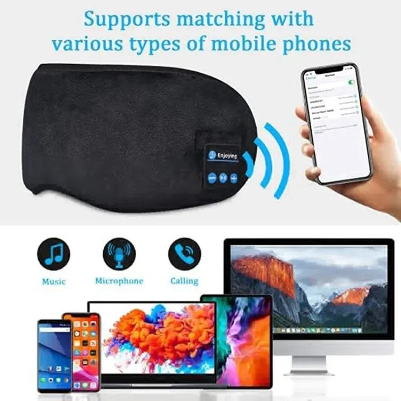 Masque pour les yeux 3D avec é - Sleep Mask Headphones Bluetooth avis et prix