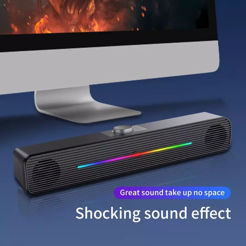 E-1407 Enceinte sans fil RGB e - Rgb Computer Soundbar For Pc avis et prix