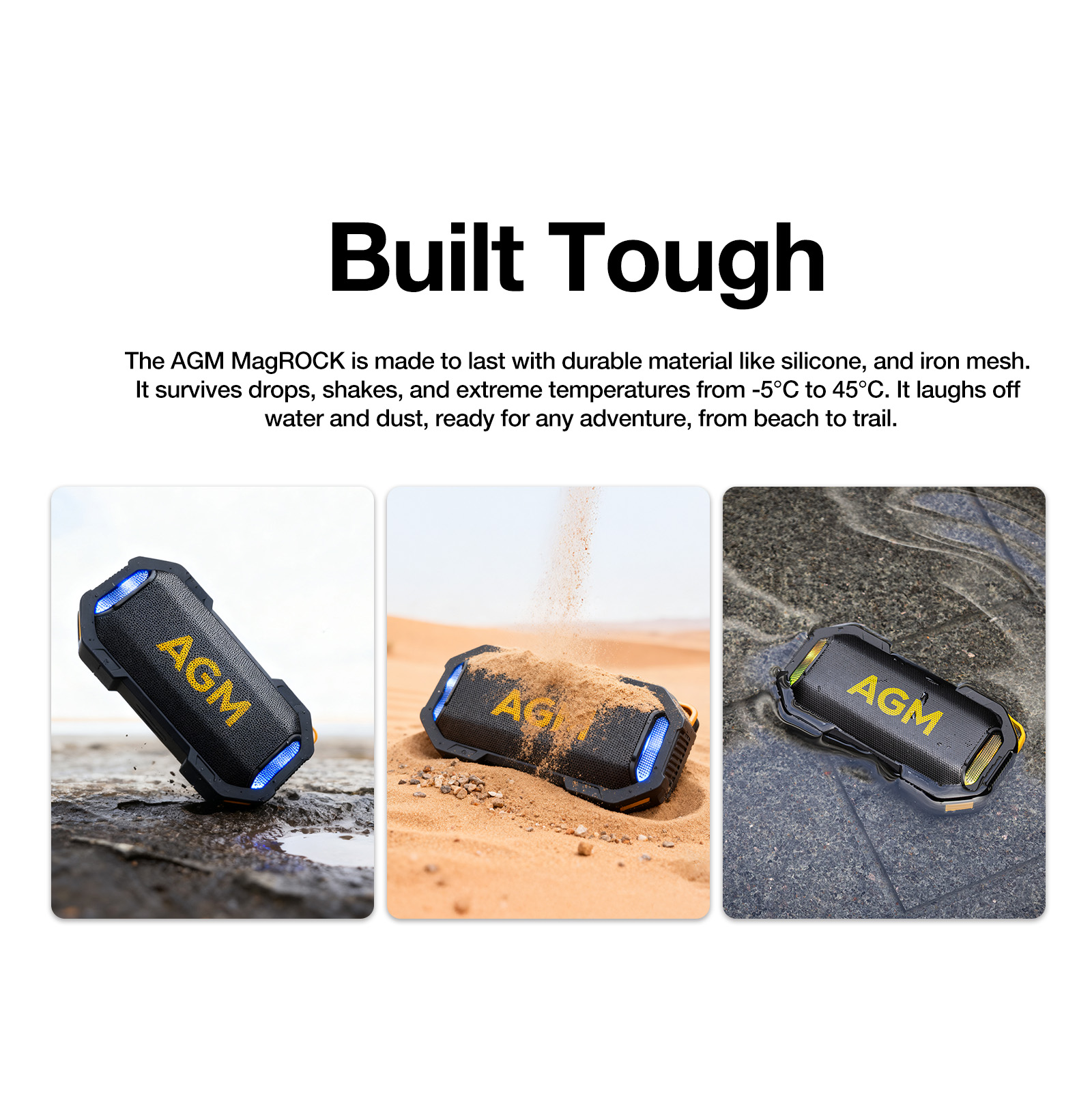 Enceinte sans fil d'extérieur  - Portable Bluetooth Speaker Waterproof Ipx7 avis et prix