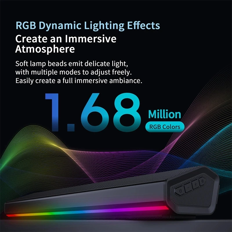 Barre de son sans fil Bluetoot - Rgb Computer Soundbar For Pc avis et prix