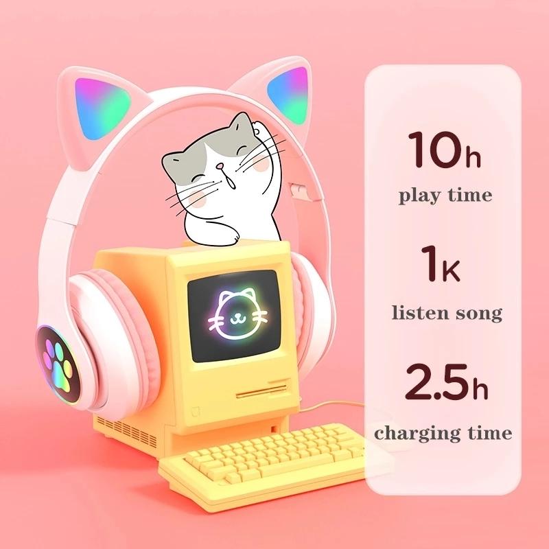 Casque Bluetooth sans fil pour - Cat Ear Bluetooth Headset Led avis et prix