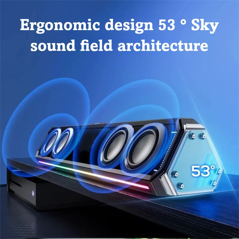 Barre de son gaming avec éclai - Rgb Computer Soundbar For Pc avis et prix