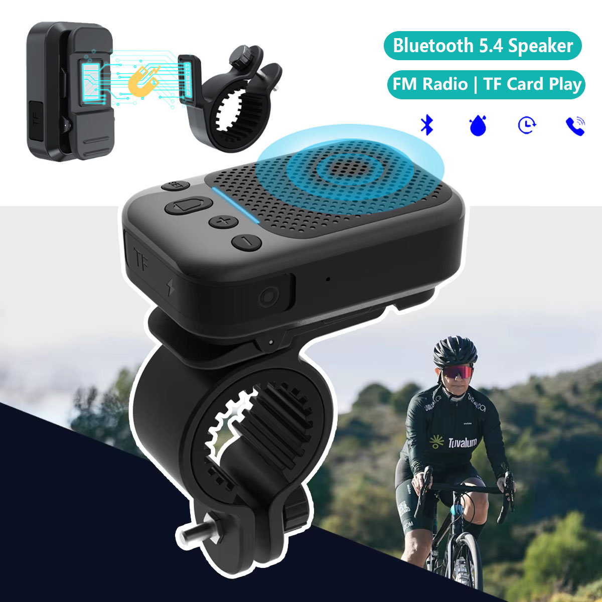Mini haut-parleur sans fil pou - Portable Bluetooth Speaker Waterproof Ipx7 avis et prix