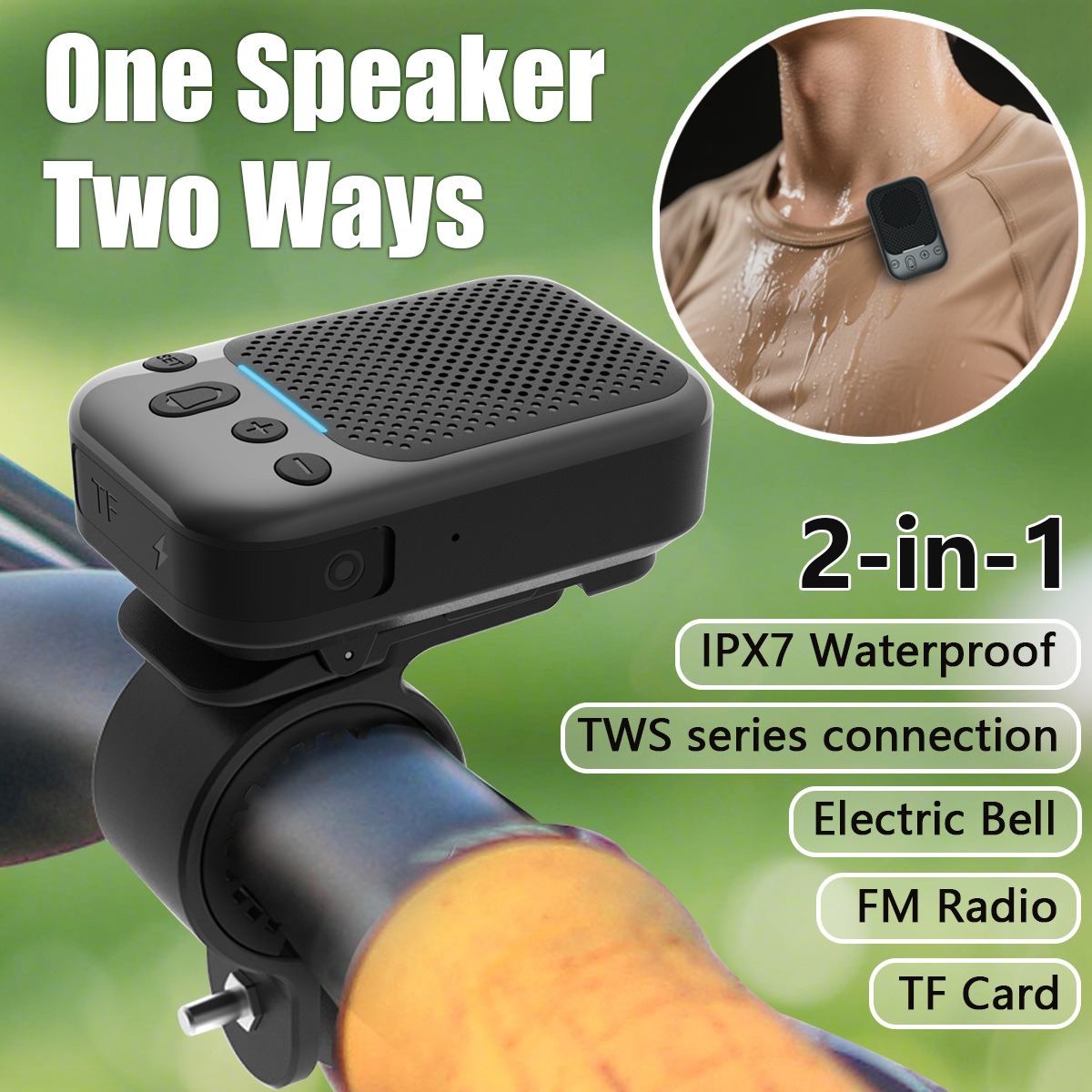 Mini haut-parleur sans fil pou - Portable Bluetooth Speaker Waterproof Ipx7 avis et prix