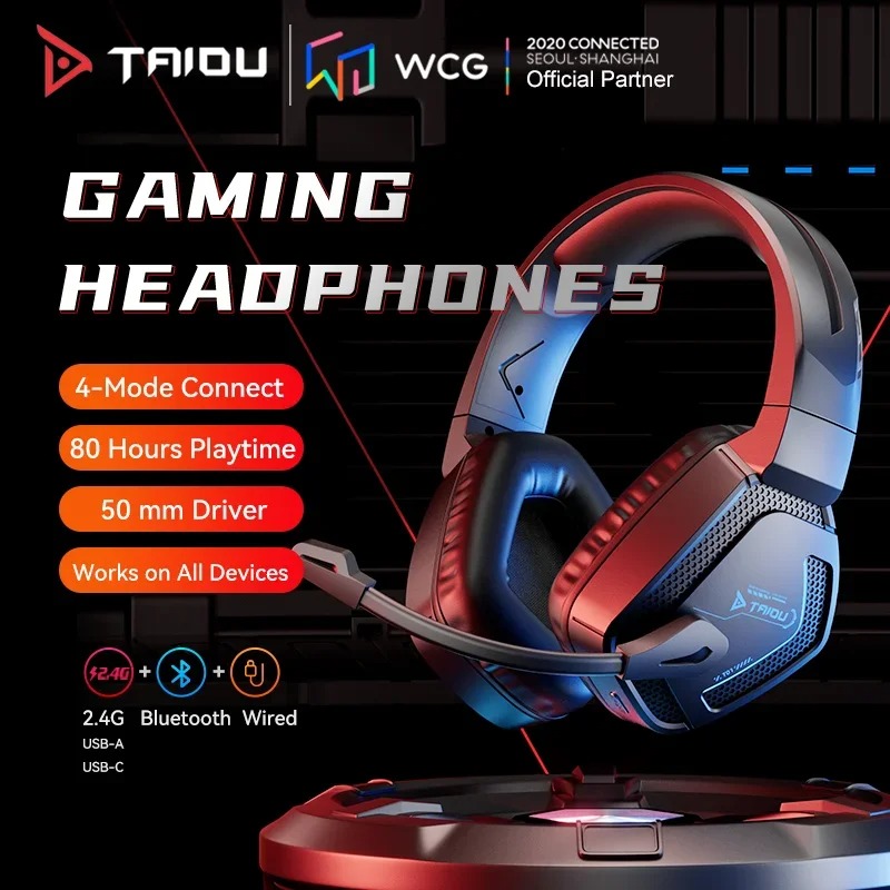 Casque sans fil TAIDU T01 2.4G - Gaming Headset With Mic Rgb avis et prix