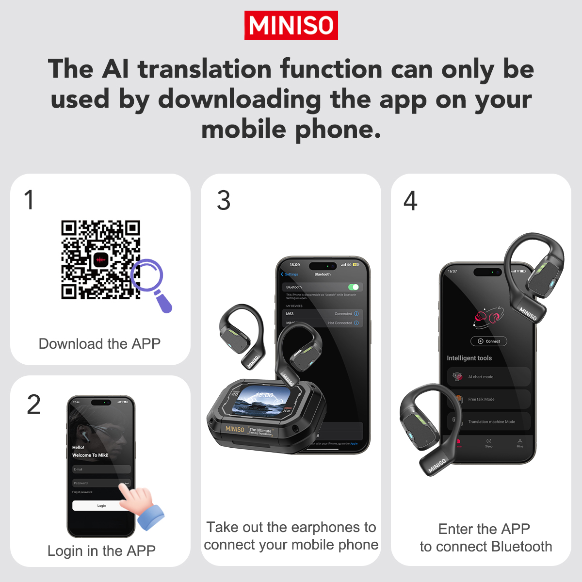 Traducteur écouteur MINISO M98 - Type C Wired Earphones With Mic avis et prix