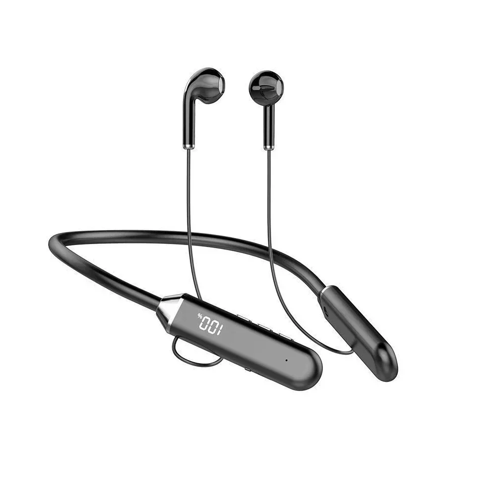 Casque sans fil Bluetooth 5.0  - Magnetic Neckband Sports Earphones avis et prix
