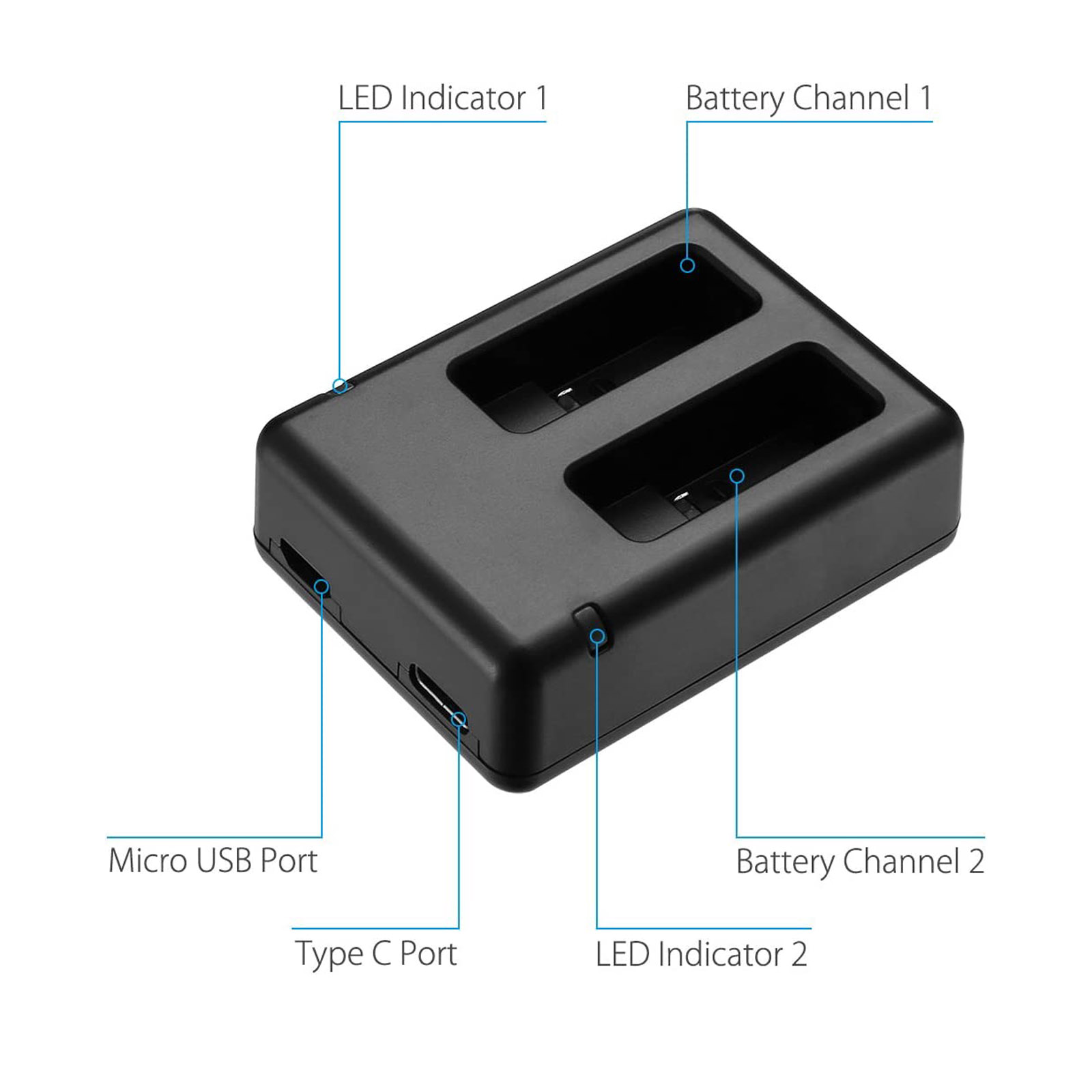 Convient pour GOPRO Hero 5 cha - Drones avis et prix