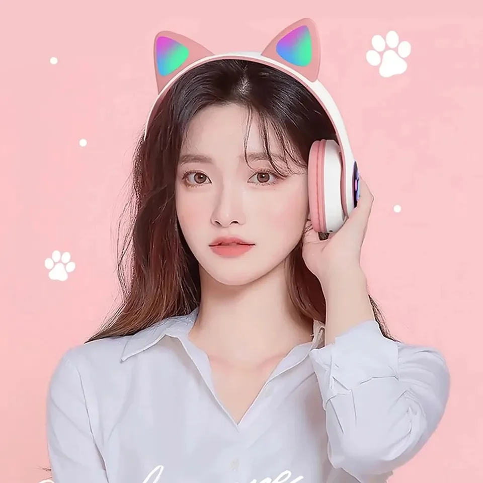 2 Casques sans fil Bluetooth a - Cat Ear Bluetooth Headset Led avis et prix