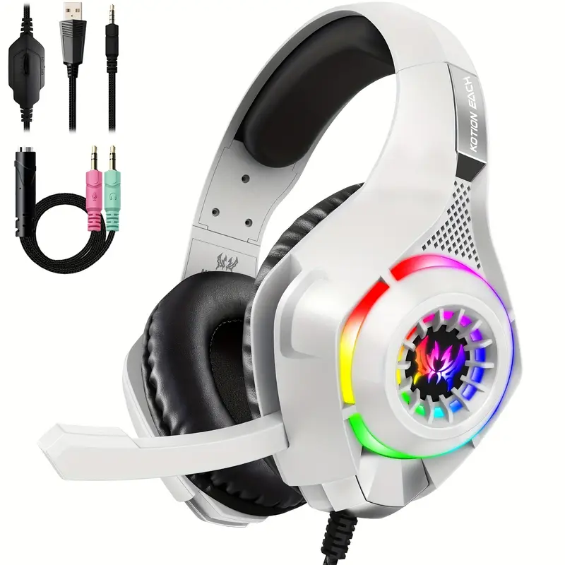 Casque de jeu pour PC, PS4, PS - Gaming Headset With Mic Rgb avis et prix