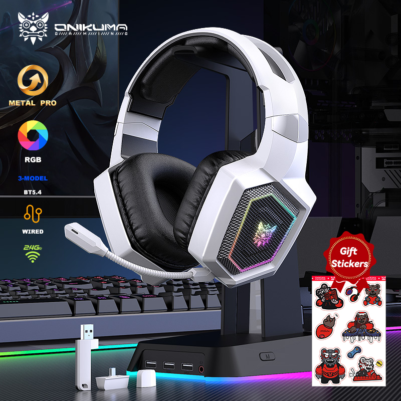 ONIKUMA 2.4 GHz casque de jeu  - Gaming Headset With Mic Rgb avis et prix