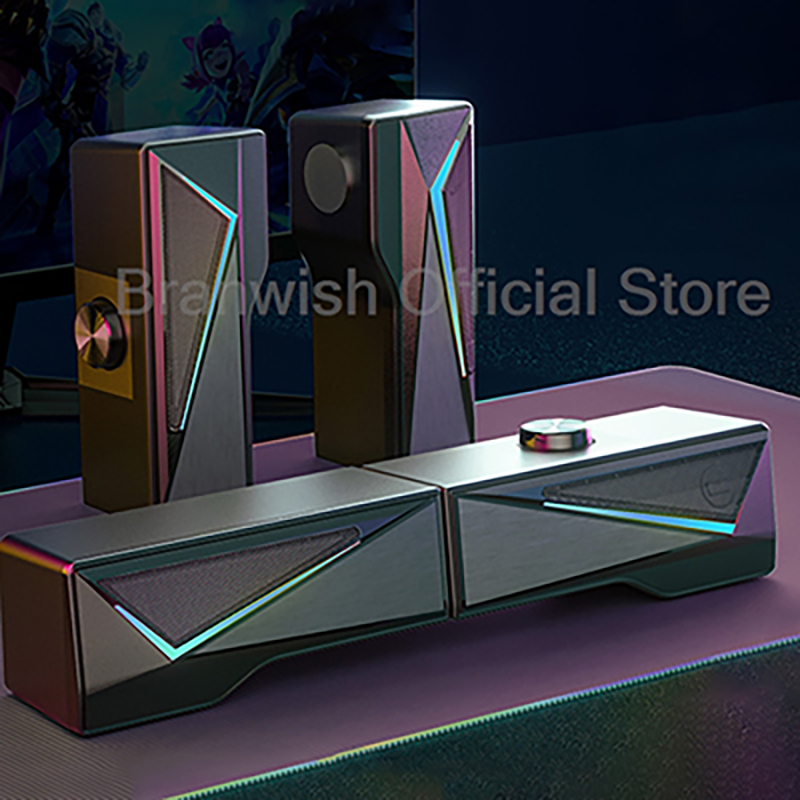 Barre de son de jeu RGB avec b - Rgb Computer Soundbar For Pc avis et prix