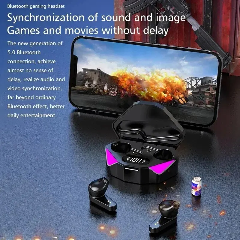 TWS sans fil Bluetooth 5.3 cas - Gaming Headset With Mic Rgb avis et prix