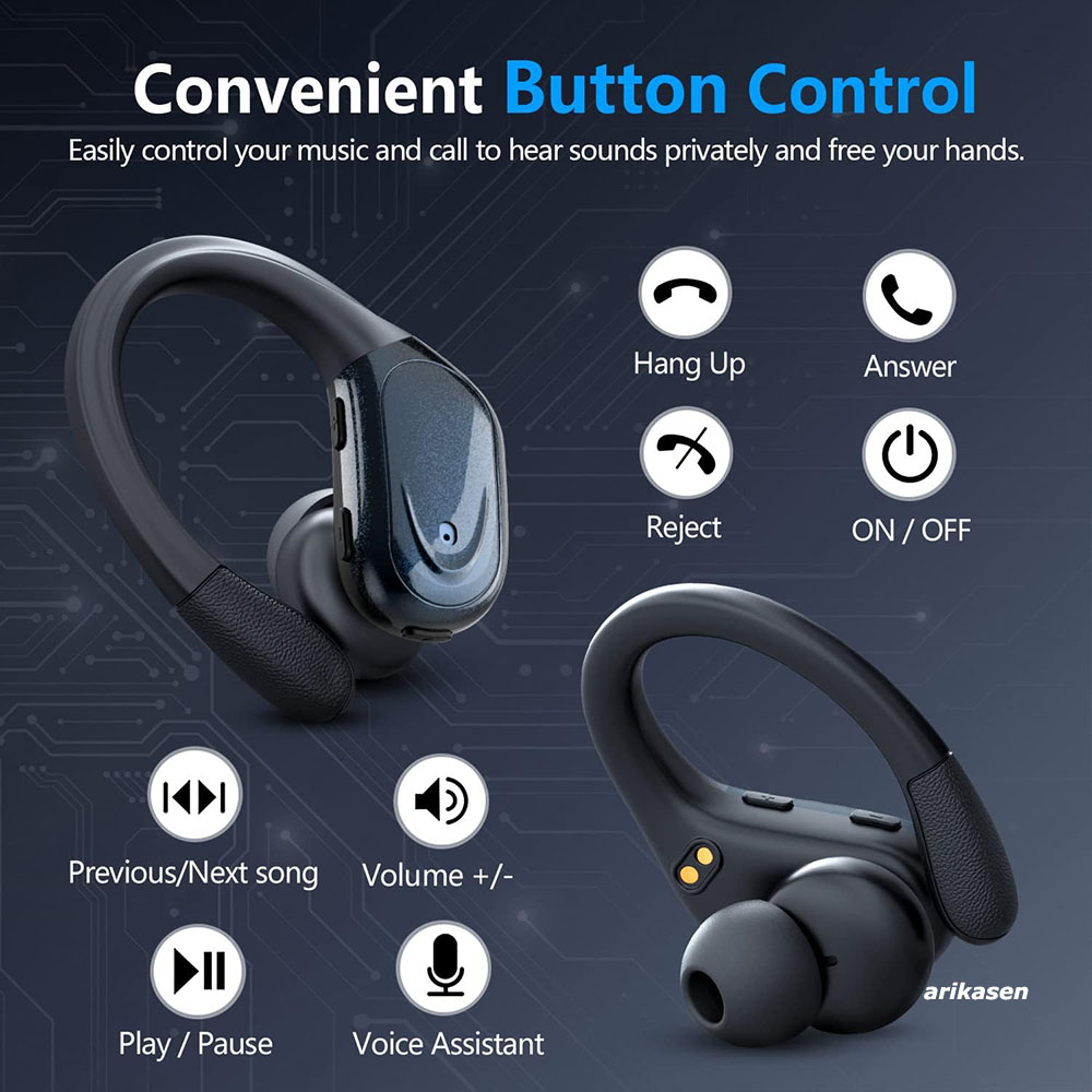 Écouteurs sans fil Sport Bluet - Anc Wireless Over Ear Headphones avis et prix