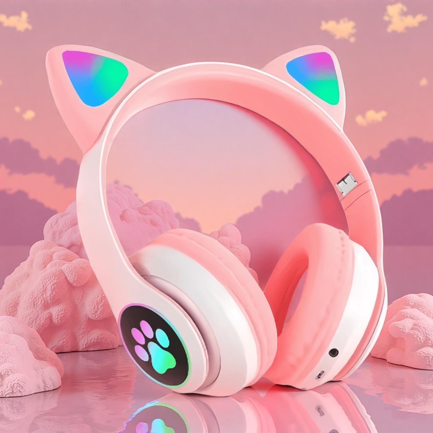 Nouveau Flash lumière oreilles - Cat Ear Bluetooth Headset Led avis et prix