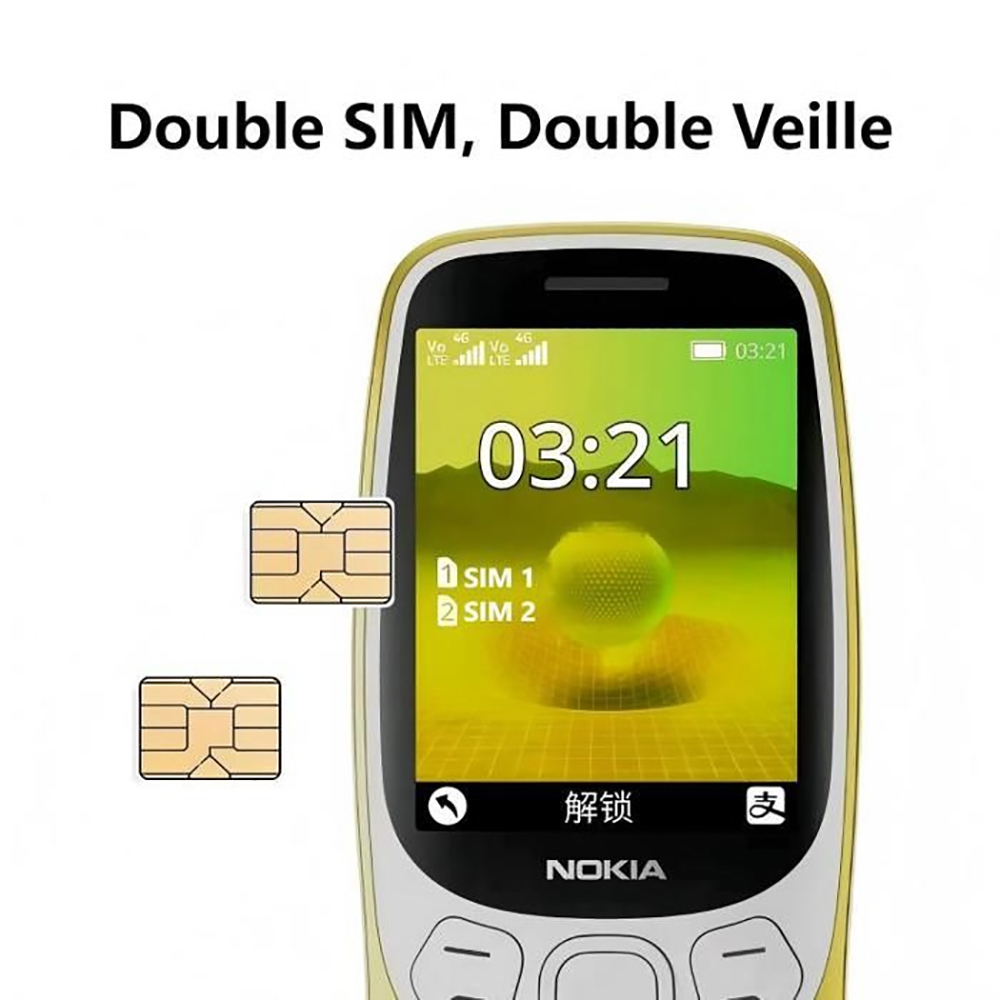 Téléphone Nokia 3210 4G, doubl - Cameras avis et prix