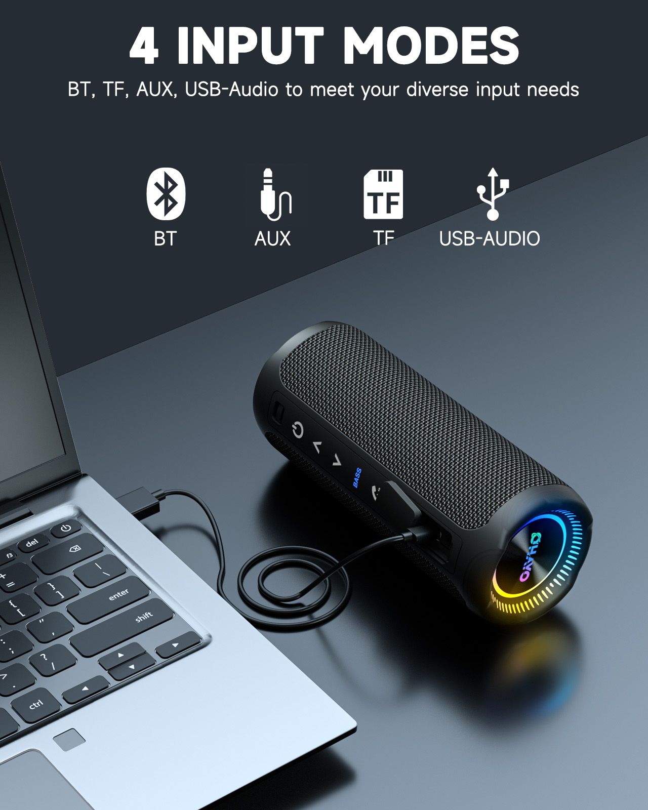 OHAYO X10MAX Haut-parleur Blue - Portable Bluetooth Speaker Waterproof Ipx7 avis et prix
