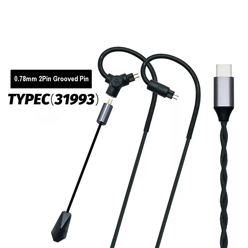 Câble d'écouteurs gaming 0.78  - Type C Wired Earphones With Mic avis et prix